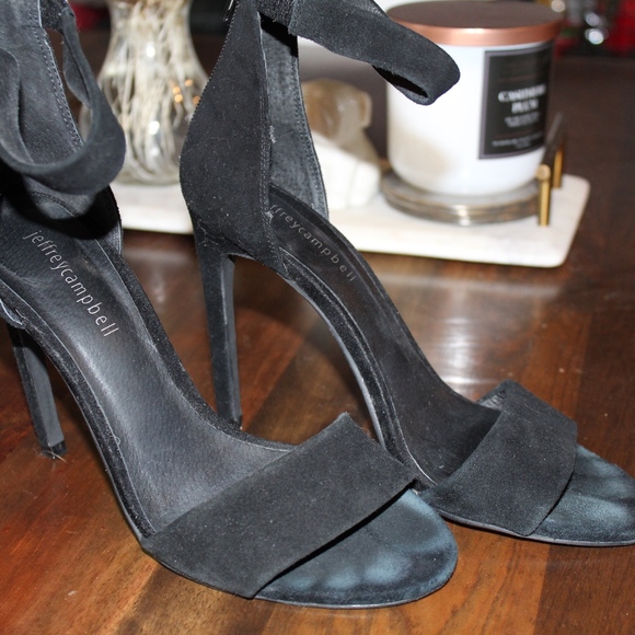 Black Suede Heels - Picture 1 of 3